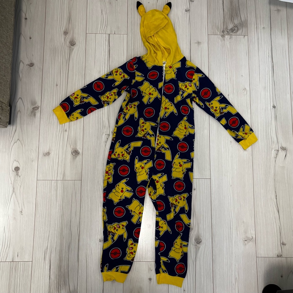 Kids Character One Piece Pajama - Blue and Yellow